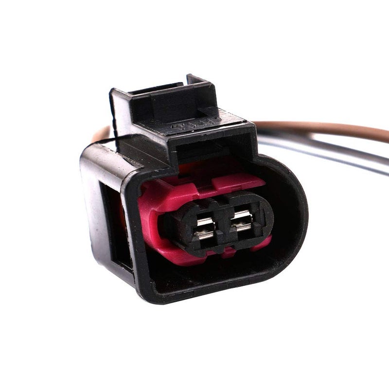 CNUPSM Pigtail Plug Wiring Connector 2Pin 4D0971992 Compatible With VW Jetta Passat Golf Polo Bettle Tiguan Audi A1 A2 A3 A4/S4 A5/S5 A6 A7 A8/S8 Q3 Q7 Q8 R8 TT Seat Ibiza Skoda Fabia Octavia Superb - Image 4